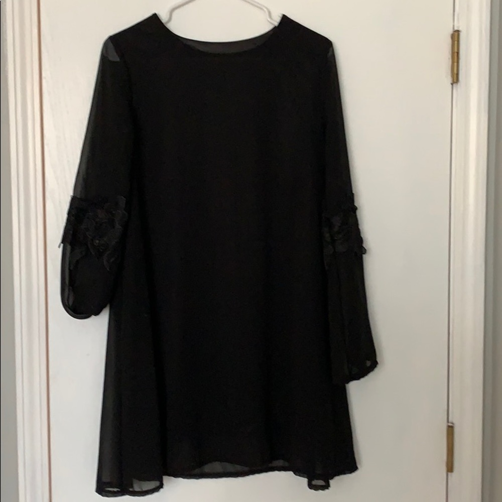 Black top with lace detail
